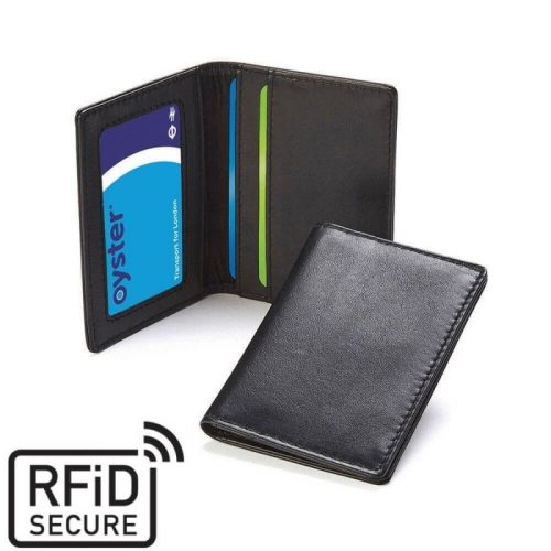 Porte-cartes RFID en cuir